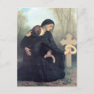 Bouguereau - Le Jour des Morts Postcard