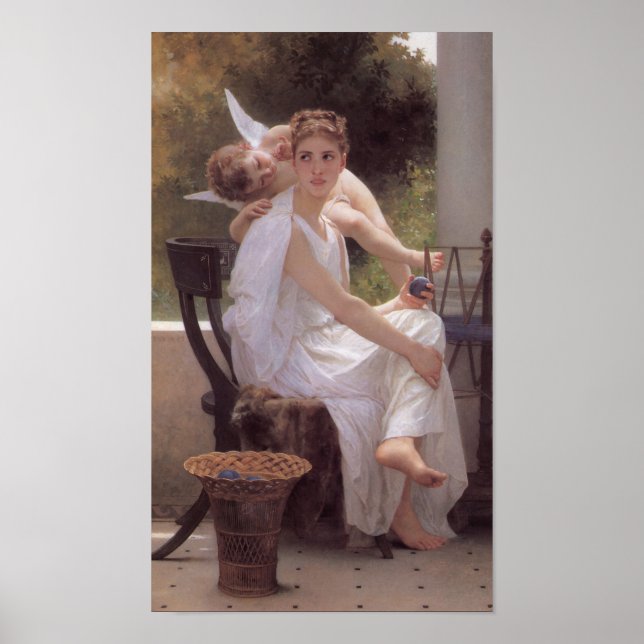 Bouguereau Le Travail Interrompu Poster (Front)