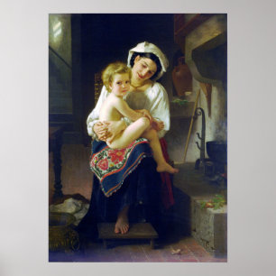 Bouguereau - Mother Gazing At Her Child 1871 Poster