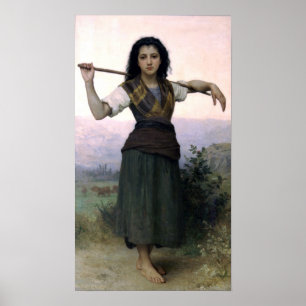 Bouguereau - Pastourelle Poster
