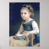 Bouguereau - Petite Fille au Bol Bleu