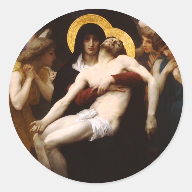 Bouguereau Pieta Stickers (Front)