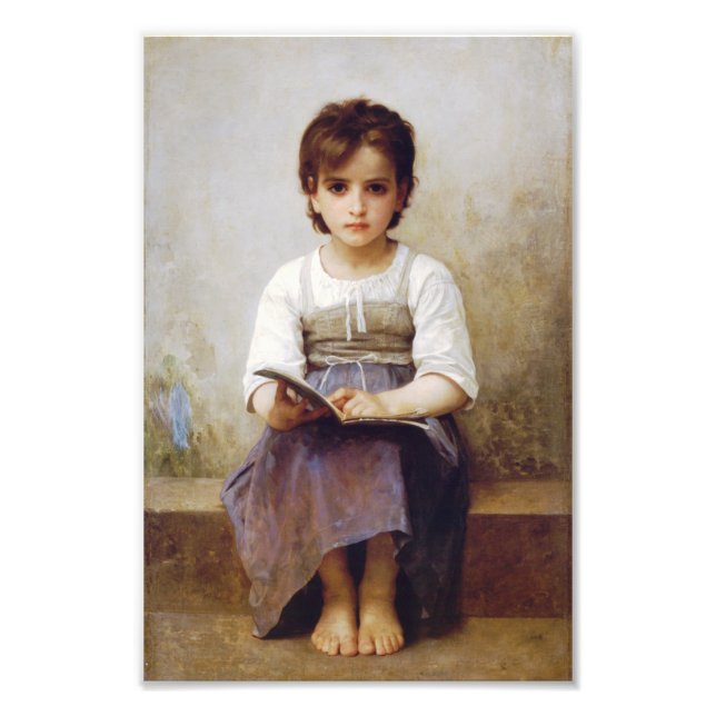 Bouguereau The Hard Lesson Photo Print (Front)
