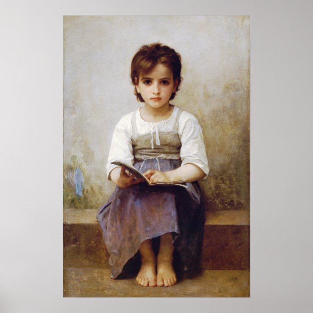 Bouguereau The Hard Lesson Poster (Front)