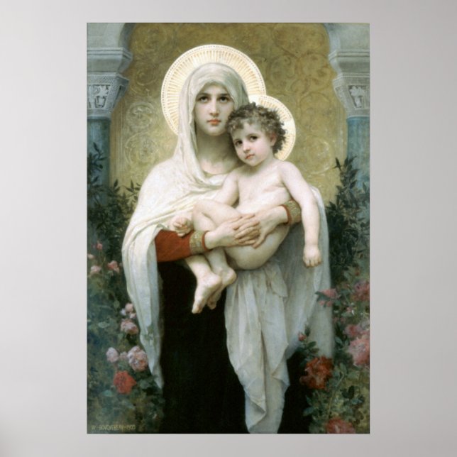 Bouguereau-The Madonna of the Roses lg Poster (Front)
