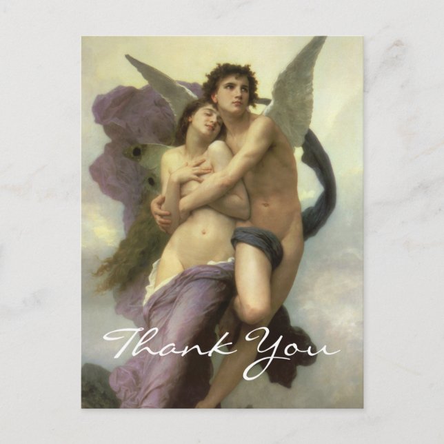 Bouguereau's Abduction of Psyche Postcard (Front)
