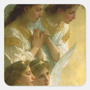 Bouguereau's Angels Square Sticker