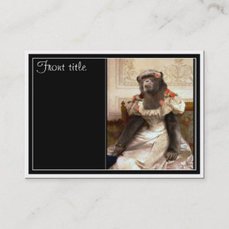 Bouguereau's Chimp Business Card