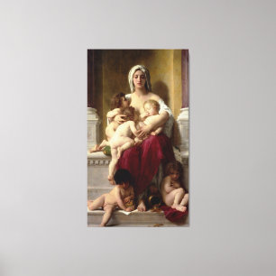 Bouguereau's Classic Painting Charity (La Charite) Canvas Print