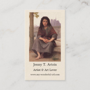 Bouguereau's Classic Painting: The Bohemian (1890) Business Card