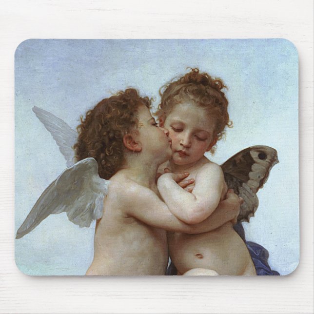 Bouguereau's L'Amour et Psyche, enfants (Cupid) Mouse Pad (Front)