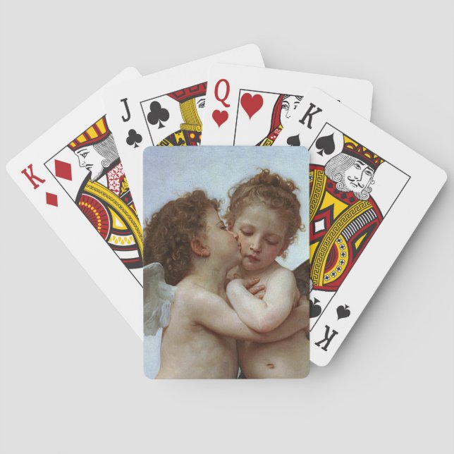 Bouguereau's L'Amour et Psyche, enfants (Cupid) Playing Cards (Back)