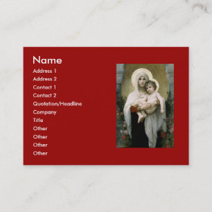 Bouguereau's The Madonna of the Roses (1903) Business Card