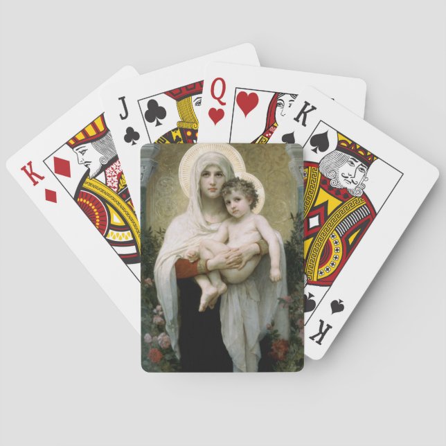 Bouguereau's The Madonna of the Roses (1903) Playing Cards (Back)