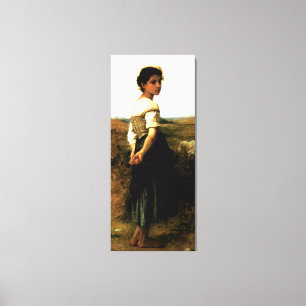 Bouguereau's The Young Shepherdess (1895) Canvas Print