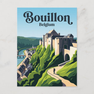 Bouillon Castle Belgium Postcard