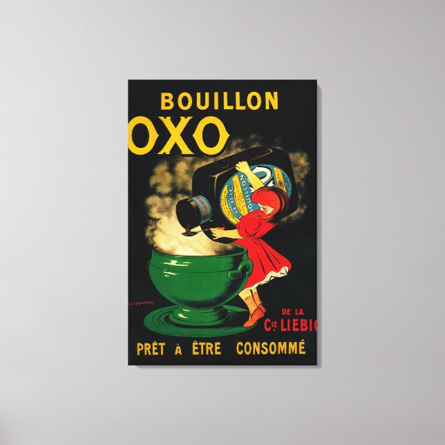 Bouillon OXO Vintage PoseterEurope Canvas Print (Front)