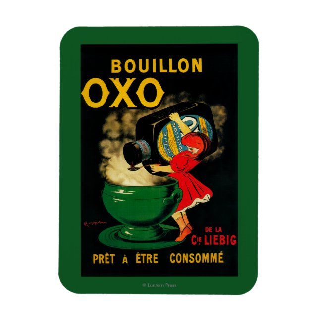 Bouillon OXO Vintage PoseterEurope Magnet (Vertical)