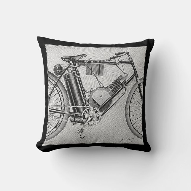 Bouilly Motorcycle, 1895 Cushion (Front)