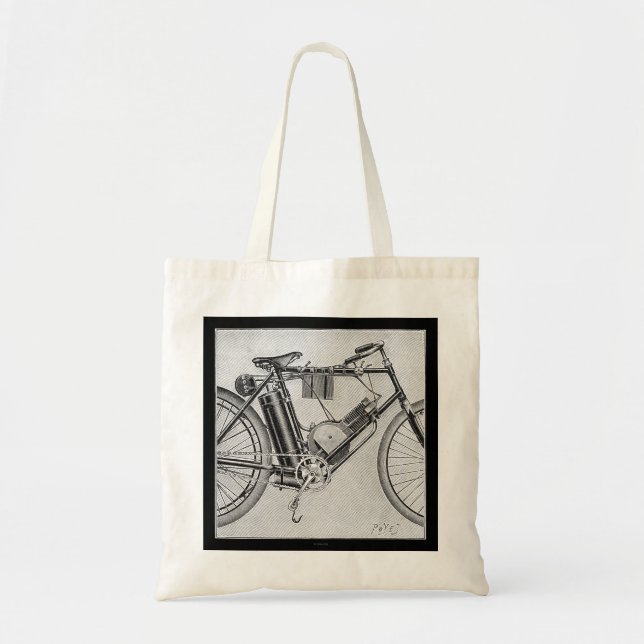 Bouilly Motorcycle, 1895 Tote Bag (Front)