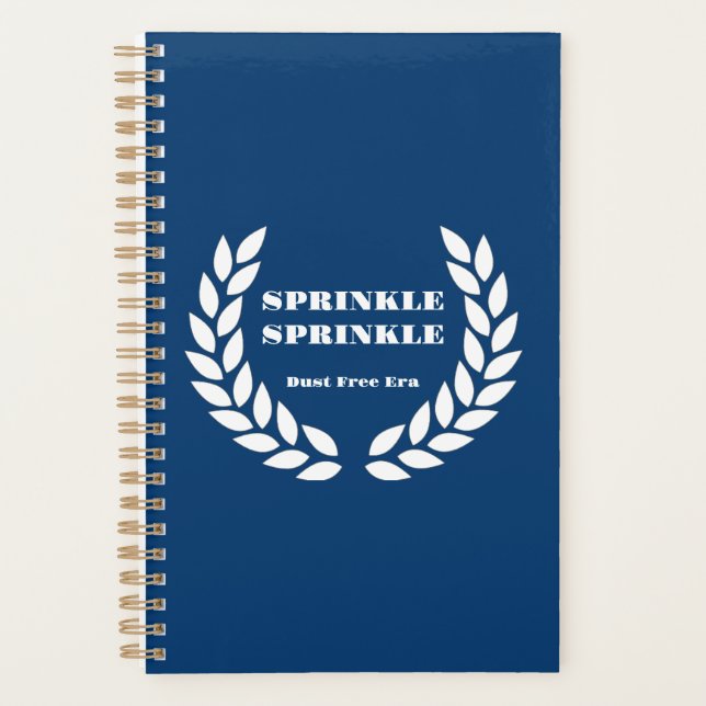 Boujee Blue Sprinkle Sprinkle Notebook  Planner (Front)