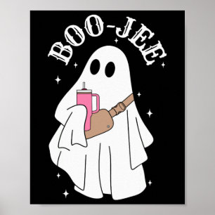 Boujee Boo-jee Cute Ghost Spooky Season Halloween Poster