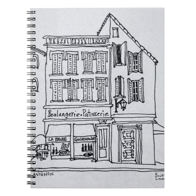 Boulangerie Patisserie, Avignon Notebook (Front)