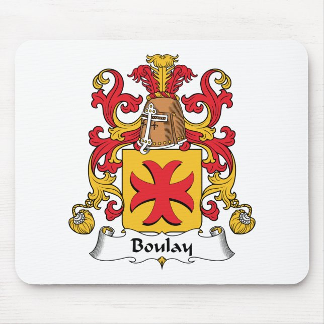 Boulay Family Crest Mouse Pad (Front)