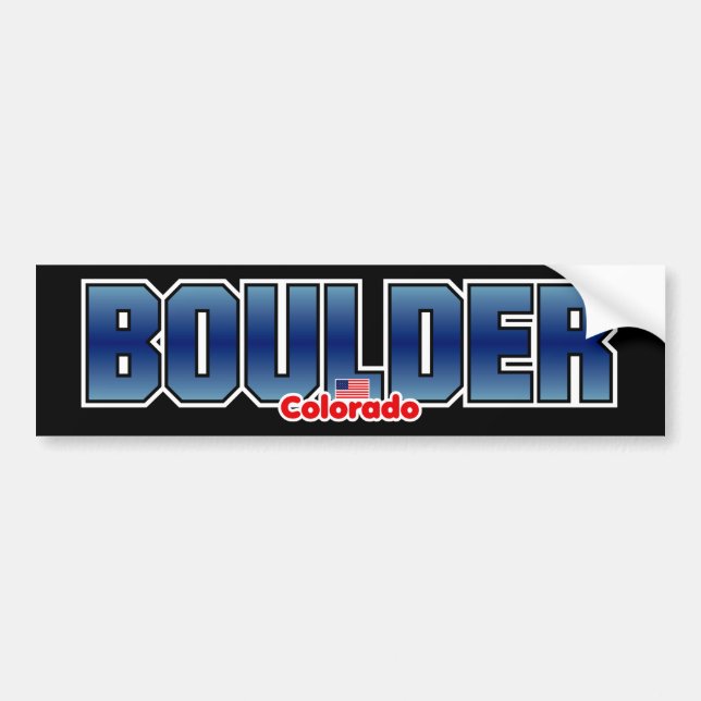 Boulder Bumper Sticker (Front)