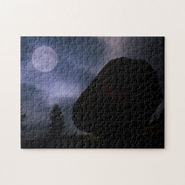 Boulder by Moonlight | Yosemite National Park Jigsaw Puzzle (Horizontal)