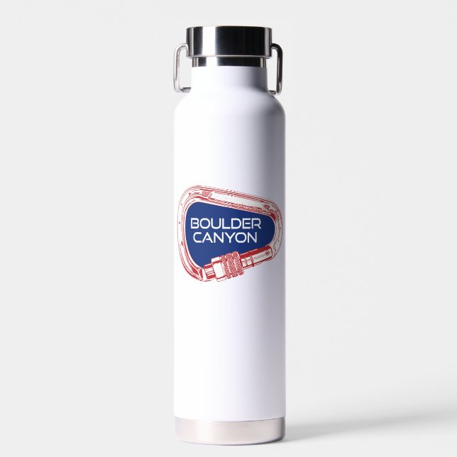Boulder Canyon Colorado Climbing Carabiner Water Bottle (Front)