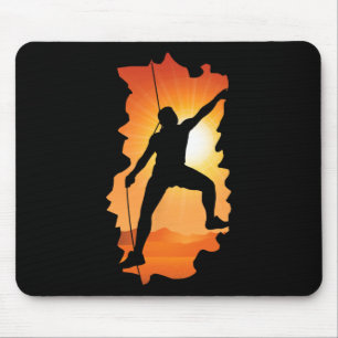 Boulder Climber Mountaineering Climbing Bouldering Mouse Pad