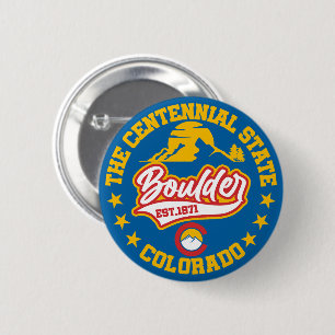 Boulder,Colorado 6 Cm Round Badge