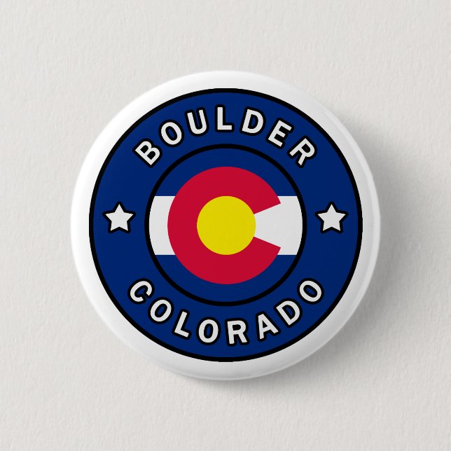 Boulder Colorado 6 Cm Round Badge (Front)