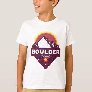 Boulder Colorado Co Rocky Mountains Hiking Skiing  T-Shirt