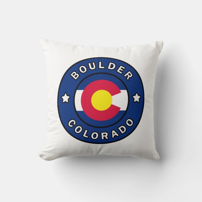 Boulder Colorado Cushion (Front)