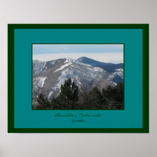 Boulder, Colorado Front Range Poster