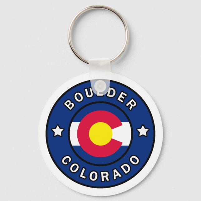 Boulder Colorado Key Ring (Front)
