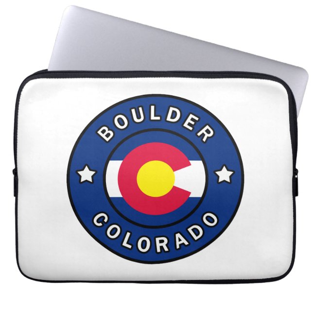 Boulder Colorado Laptop Sleeve (Front)