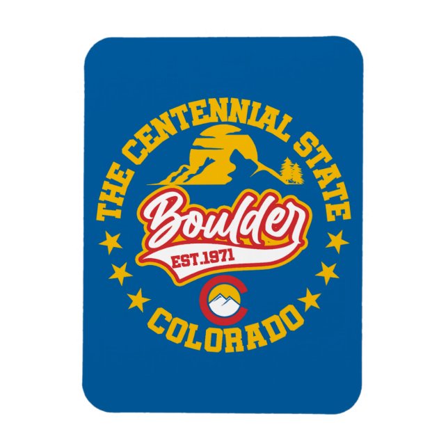 Boulder,Colorado Magnet (Vertical)