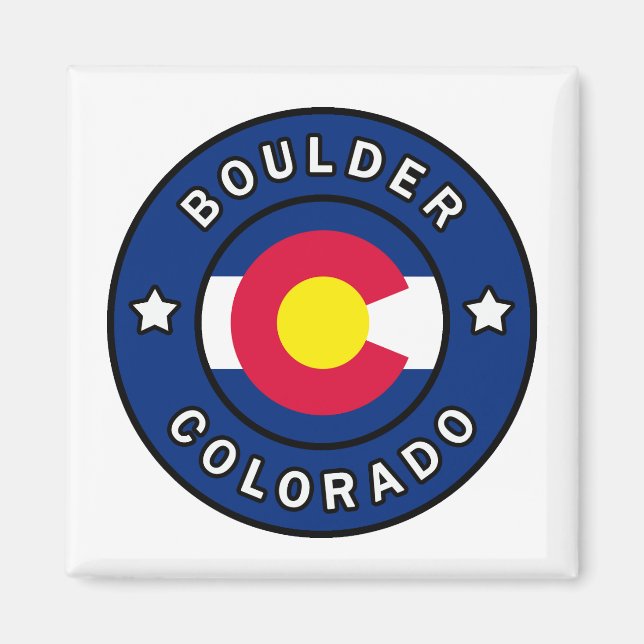 Boulder Colorado Magnet (Front)