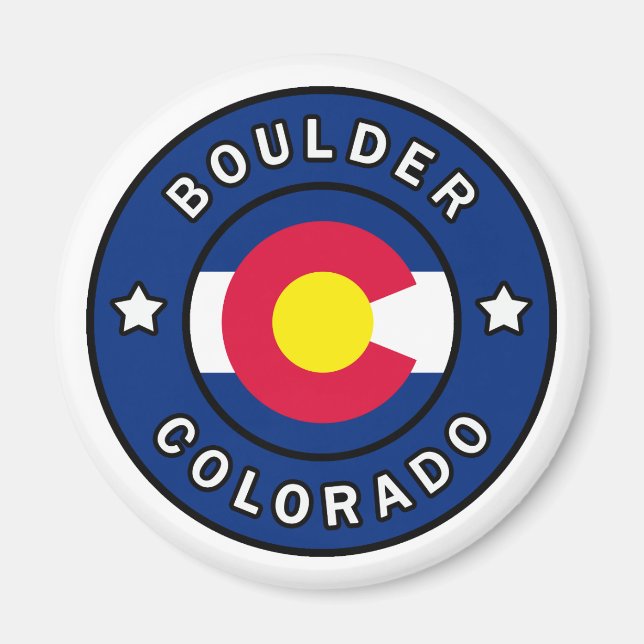 Boulder Colorado Magnet (Front)