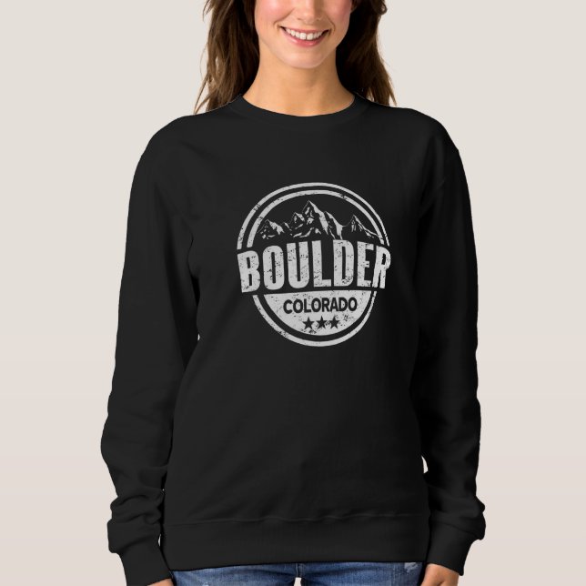 Boulder Colorado Mountains   Sweatshirt (Front)