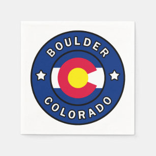 Boulder Colorado Napkin