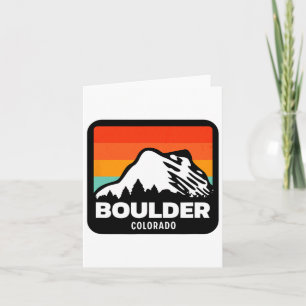 Boulder Colorado Skiing Snowboarding Family Trip Card