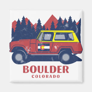 Boulder Colorado Vintage Magnet