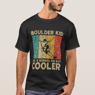 Boulder Kid Funny Rock Climbing Bouldering Kids T-Shirt
