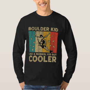 Boulder Kid Funny Rock Climbing Bouldering Kids T-Shirt