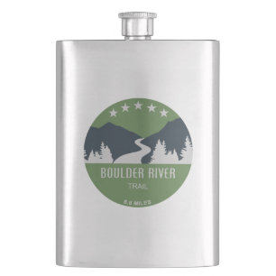 Boulder River Trail Washington Hip Flask