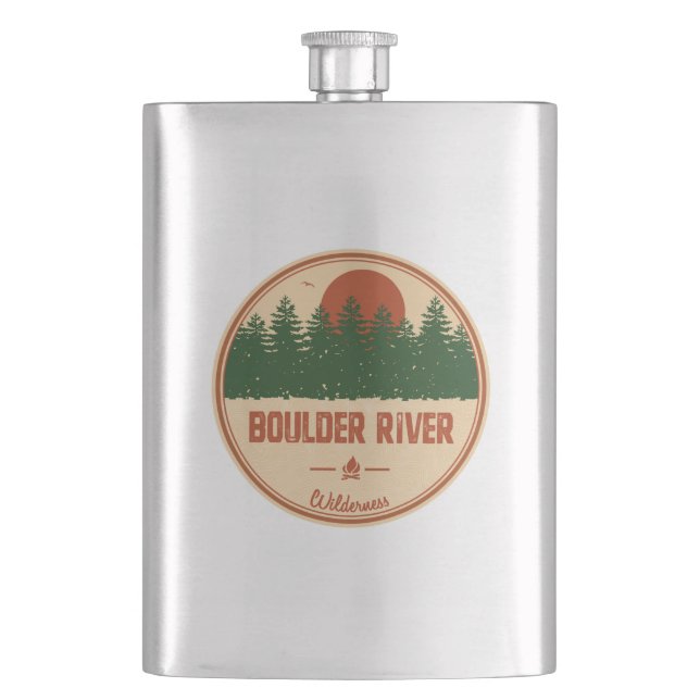 Boulder River Wilderness Hip Flask (Front)